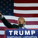 Republican presidential candidate Donald Trump speaks to guests gathered during a campaign event at the International Air Response facility in Mesa, Ariz., on Dec. 16, 2015.
Ralph Freso/Getty Images